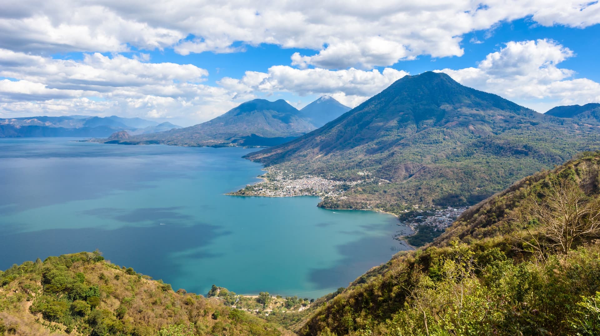 Descubrimiento del lago Atitlán y sus volcanes